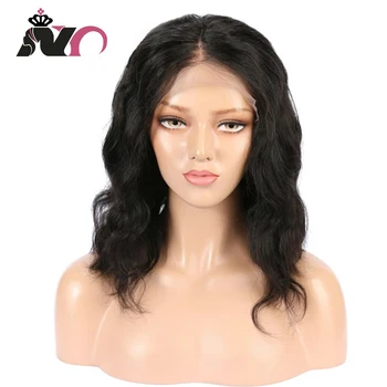 

NY Body Bob Wig 13*4 Lace Front Short Human Hair Wigs For Black Women 130% Density Remy Hair Wig Pre-plucked With Baby Hair Wig