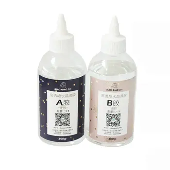 

Ultra-transparent AB Crystal Glue Two Component Epoxy Resin Sealant Quick Drying 1:1/3:1