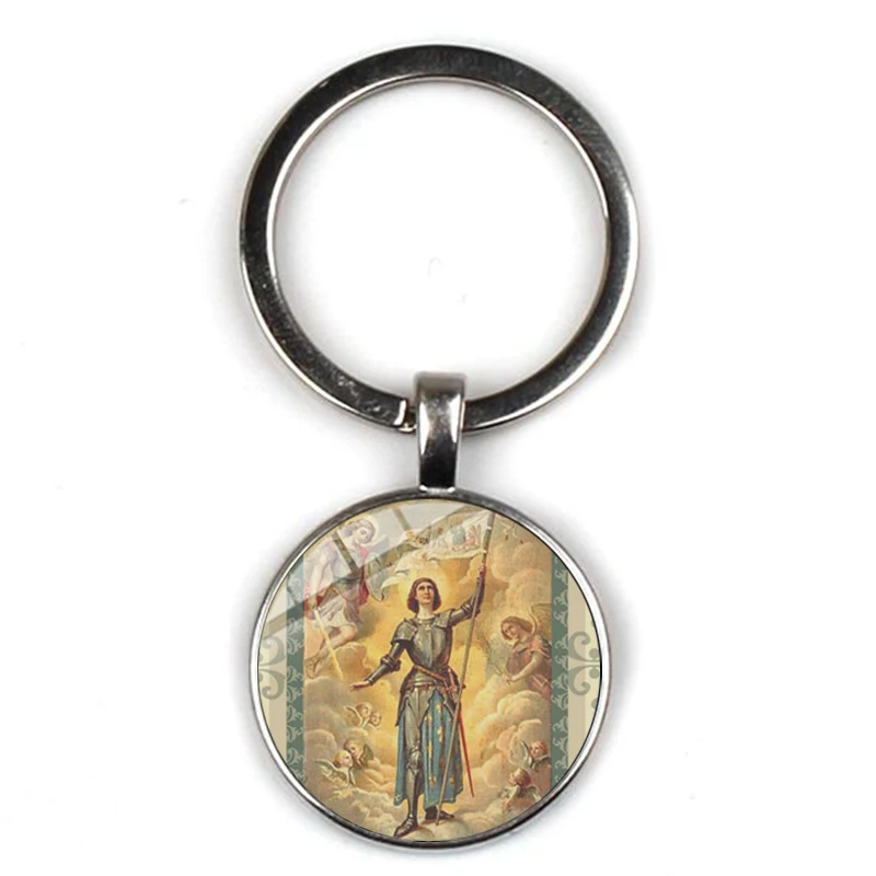

Vintage Angel St. Michael Keychain,Protect My Shield Amulet Protect Justice Keyring Pendant Amulet Christian Holy Gift Key Chain
