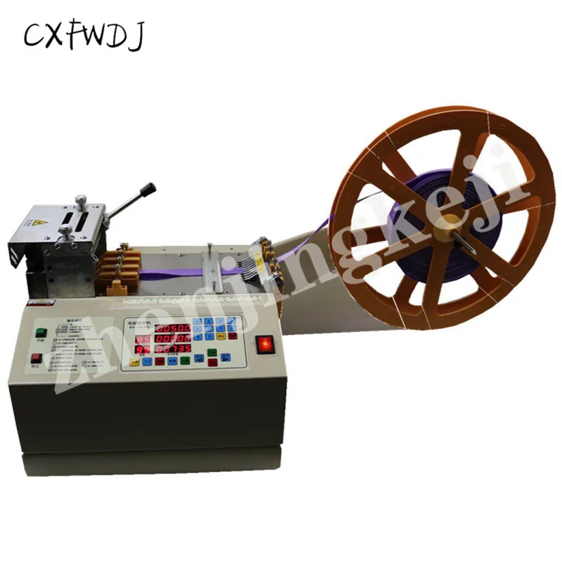 

Microcomputer Cold Cutting Belt Machine Multifunction Electric Horizontal Zipper Trademark Magic Paste Cutting Equipment 110V