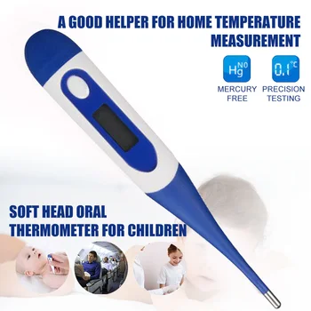 

Home Thermometer For Fever Soft/Hard Head Digital Oral Thermometer Lcd Display Electronic Thermometer Baby