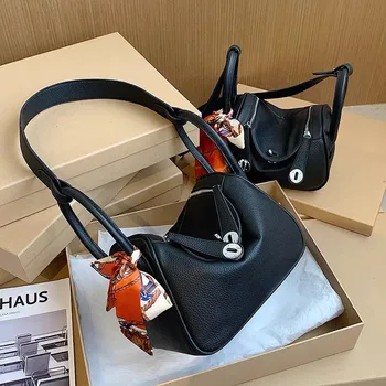 

All Match INS Handbag Fashion Women Bag 2020 New Arrival Single Shoulder Crossbody Bag Doctor Bag Soft PU Leather Solid Color
