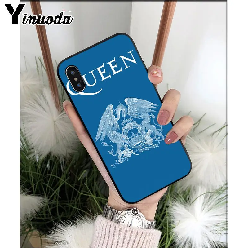 Yinuoda Фредди Меркури Queen Band TPU Мягкий силиконовый чехол для телефона iPhone X XS MAX 6 6S 7 7plus 8 8Plus 5 5S XR