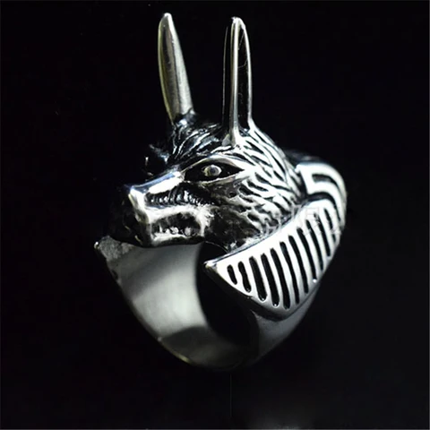 Domineering Men's Self-Defense Wolf Ring Fashion Ladies Ring Retro Style To Protect Themselves Multifunctional