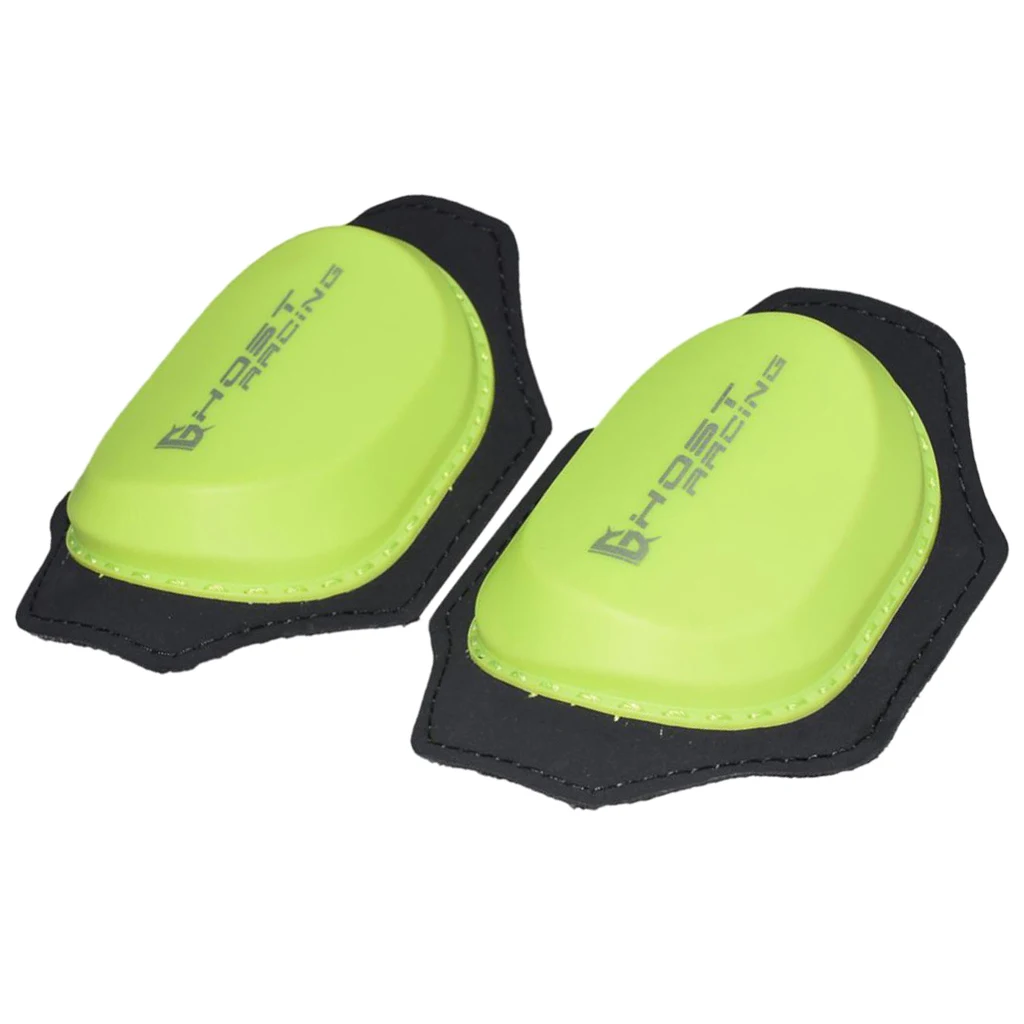 Green, 2 Pcs Sets Knee Shin Gear Guard Pad Protector Knee Slider Pads Support for Outside Riding Motorcycles Motorbikes