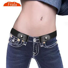 Пояс без пряжки для джинсовых брюк платья без пряжки эластичный пояс на талии для женщин/мужчин без выпуклостей без проблем пояс на талии