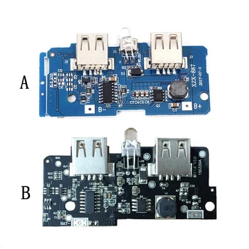 

5V 1A 2A Power Bank Charger Module Charging Circuit Board Step Up Boost Power Supply Module 2A Dual USB Output 1A Powerbank