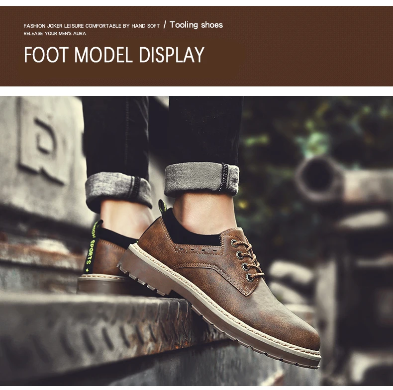 Vintage lace-up oxford leather shoes for men dance party wedding dress shoes genuine leather low-top martins boot outdoor sneakers (9)