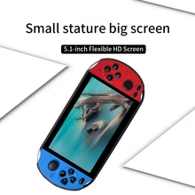 Классический подарок на день рождения, видео поддержка, TF карта, подключение к телевизору, семейная игровая консоль, развлечение, ручной HD USB, 5,1 дюймовый экран, портативный, для детей