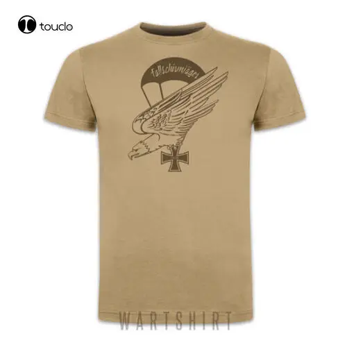 T-Shirt Paracadutista Fj Adler Kampf Um Kreta Eisern Kreuz Wk2 Wartshirt Uomo Ultimo Stile Semplice Design T-Shirt Uomo Cotone