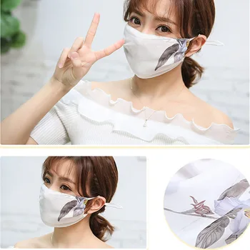 

Autumn Spring Breathable Mouth Mask Women Girl Lace Cotton Mask Proof Anti-pollution Mask Cycling Windproof Anti-Dust