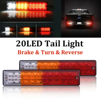 

Universal 20 LED Taillight Car Trailer Stopped Back Reverse Indicator Light Lamp