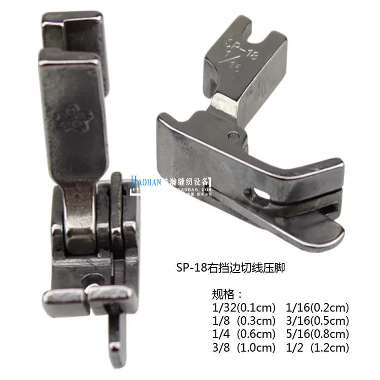 

Аксессуары для промышленных швейных машин, плоская автомобильная универсальная вспомогательная прижимная лапка, прижимная лапка с правой клиновидной ЛАПКОЙ из нержавеющей стали