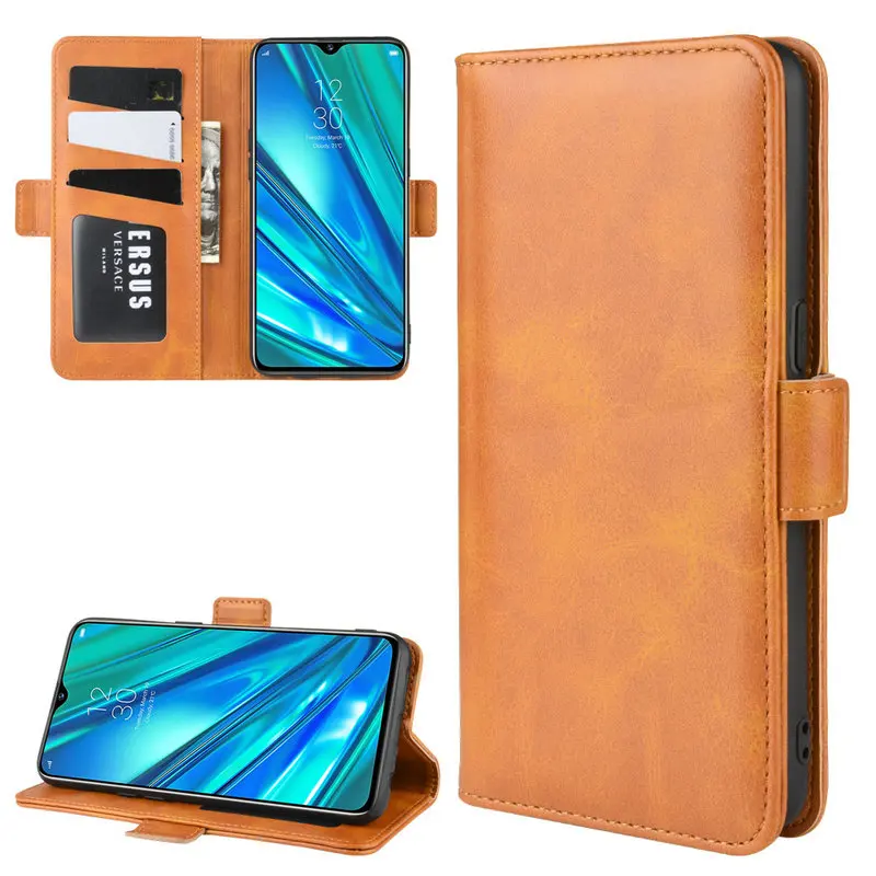 Кожаный чехол-книжка с магнитной застежкой для Oppo Realme 5 Pro RMX1971 чехол RMX1911 телефона