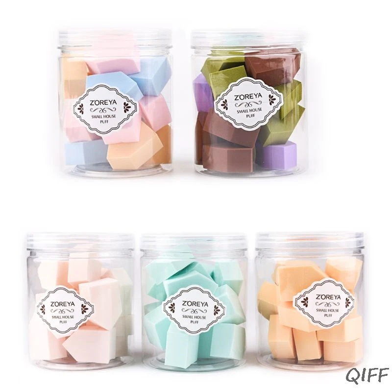 15 шт спонж пудра слоеный женский макияж основа косметический инструмент