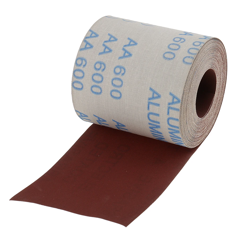 10m Long 100mm Wide Emery Cloth Roll 600 Grit Sandpaper for Cleaning
