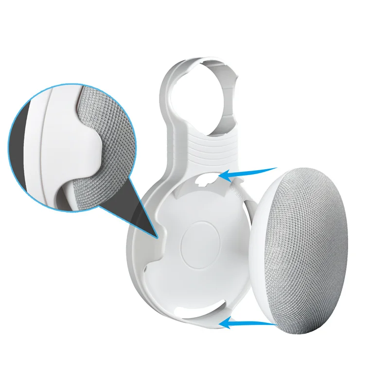 Wall Mount Holder Stand for Google Mini Round Speaker 2 PACK HIGH QUALITY 