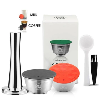 

Refillable Coffee Milk Capsule Spoon Brush Tamper Kit For Nescafe Dolce Gusto Coffeemaker Machine Accessory