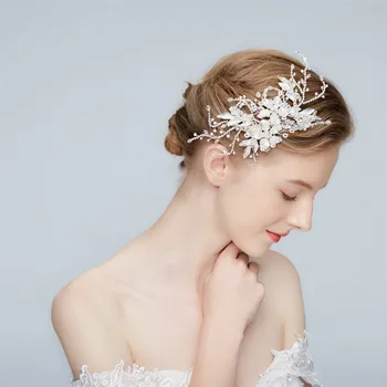 

NPASON Handmade fashion bridal decorative hairpin wedding rhinestones vines hair accessories clip