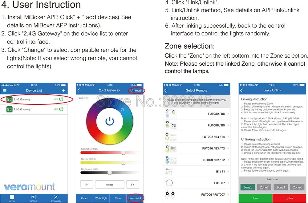 Milight 6W 9W 12W 15W 18W 25W RGB+CCT LED Downlight Ceiling Spotlight AC110V 220V FUT060 061 062 063 064 065 066 068 069