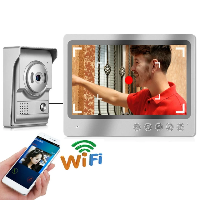 Monitor Touch Screen da 7 pollici Wireless Wifi Smart IP videocitofono  campanello con telecamera per telefono con porta cablata - AliExpress
