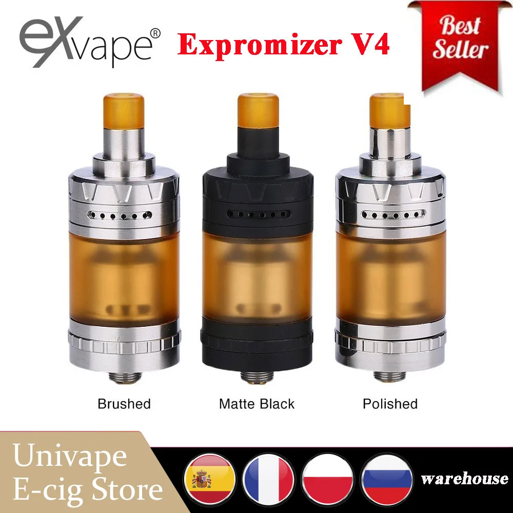 Оригинальный Exvape Expromizer V4 MTL RTA с простой однокатушечной конструкцией и 23 мм Vape