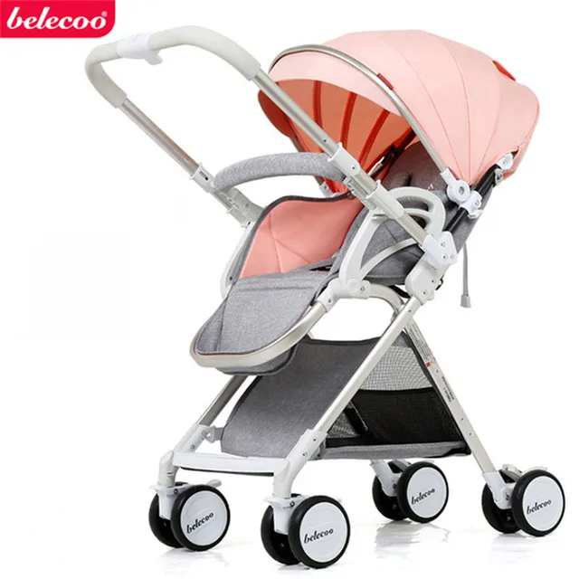 $US $77.70  belecoo baby stroller two way baby stroller folding portable trolley stroller on the plane umbrella