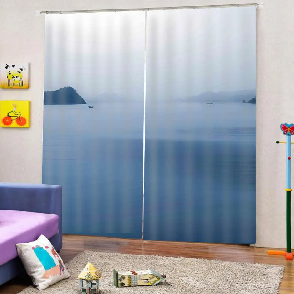 

Luxury Blackout 3D Window Curtains For Living Room Bedroom lake curtains landscape nature scenery