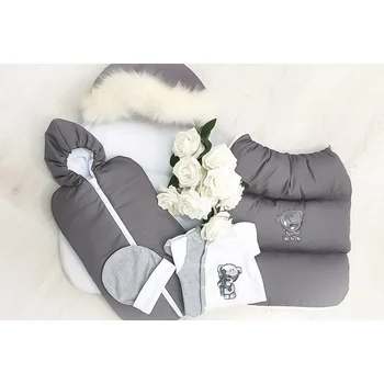 

Комплект для новорожденного "Мишутка" 4х предметный ЗИМА Комплекты на выписку и для прогулок 0-6 мес