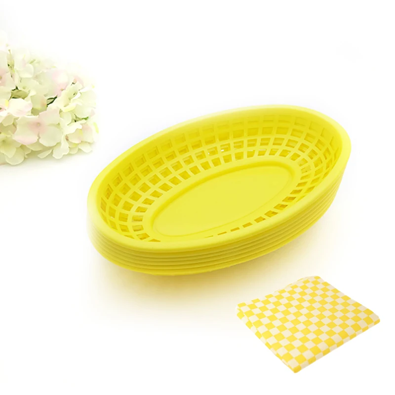 French Fry Basket and 24pcs Wax Paper  (3)