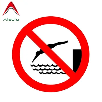 

Aliauto Warning Car Sticker Personality No Diving Decal Accessories PVC for Mazda Peugeot 206 Land Rover Seat Leon Jdm,15cm*15cm