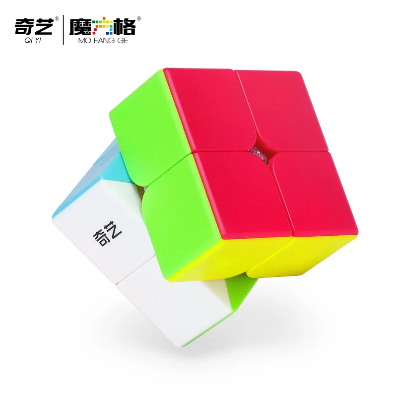 Precio Especial QIYI Qidi-cubo de velocidad mágica S2, cubo mágico de 2x2, 50mm, minicubo sin adhesivo de bolsillo, rompecabezas profesional, juguete educativo 76o7wXAO