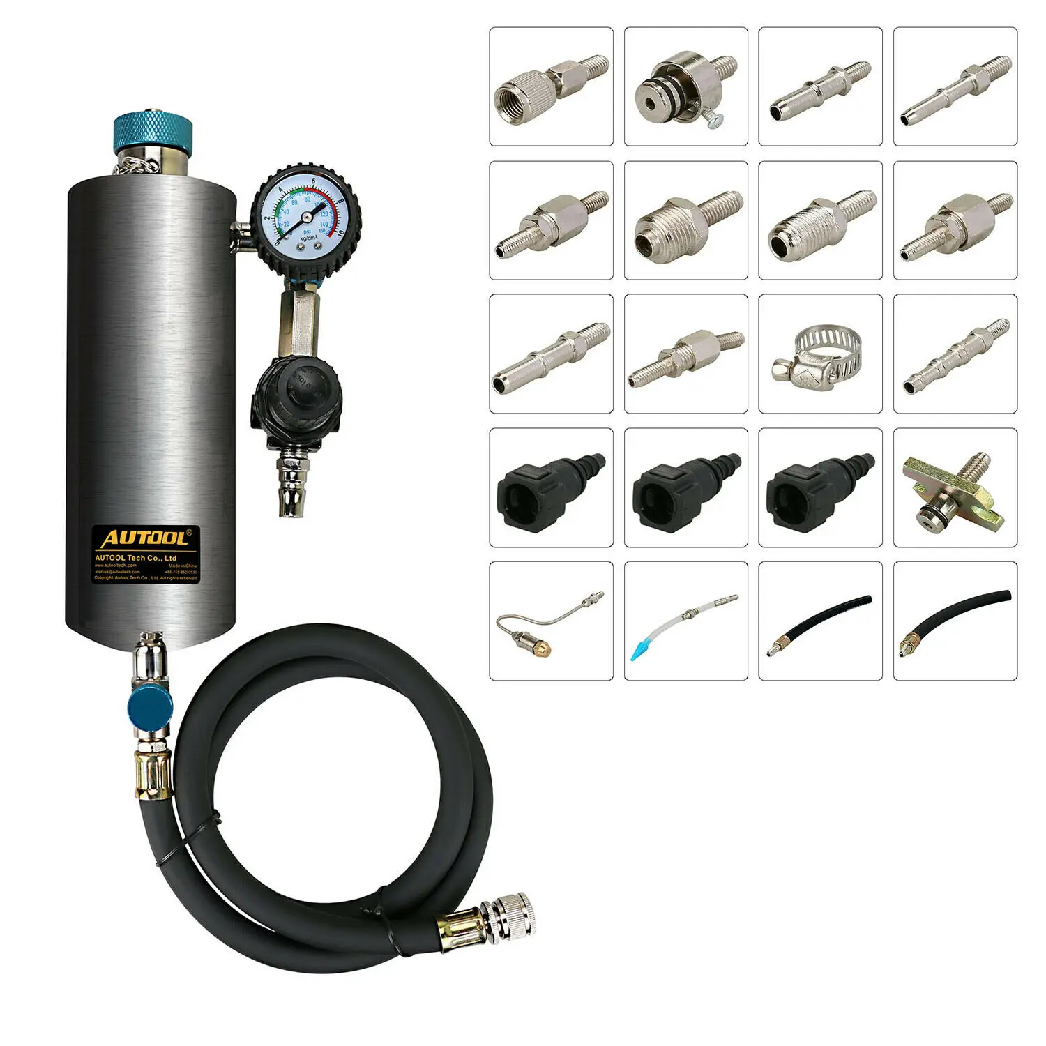 

AUTOOL C80 140PSI Auto Fuel Injection Systems Cleaning Tools CFS Series Fuel System Car Gasoline Fuel Injector Throttle Cleaner
