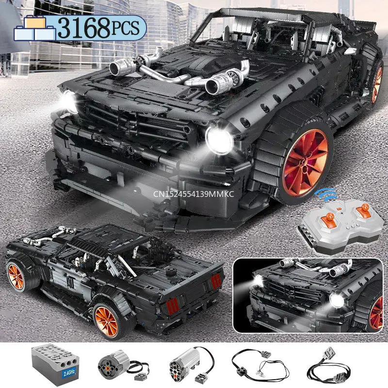 

3168pcs Model Building Block Technic Racing City Car Led Bricks Toys for Kids