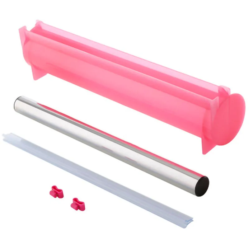 Plastic Wrap Dispenser Aluminum Foil Holder Box for Cutting Film Food Wrap Cling Film Cutter Kitchen Film Organizer