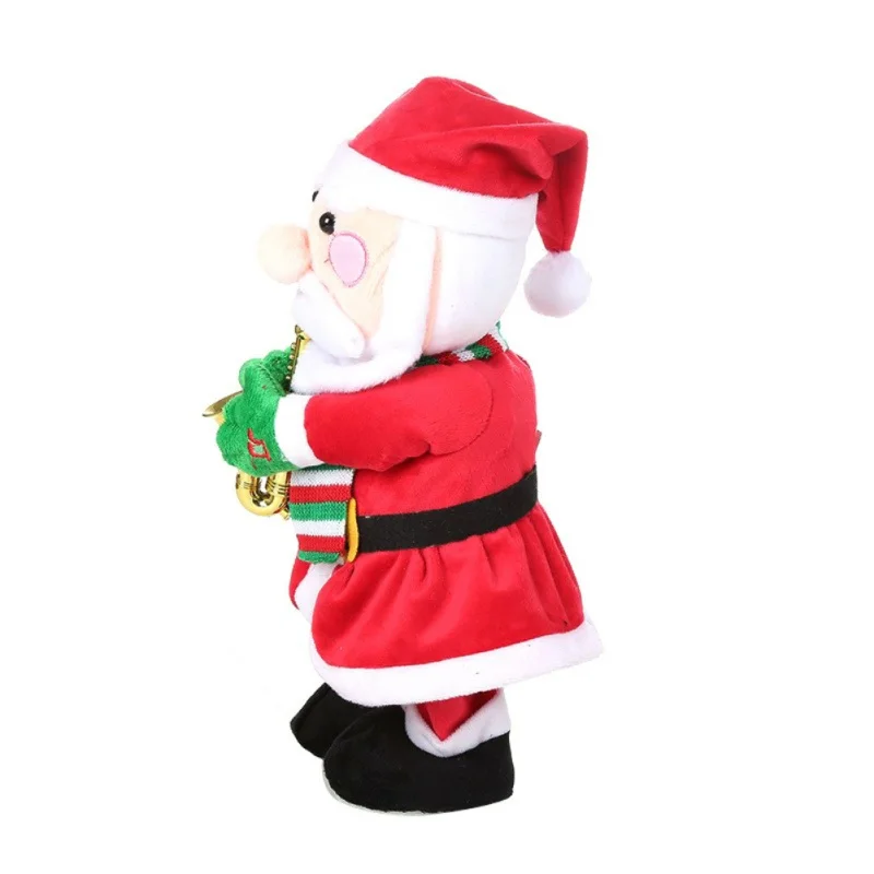 Музыкальная игрушка Рождественский подарок пение и Танцы Кукла Рождественская елка качающаяся шляпа электрические детские игрушки - Цвет: About 32cm height