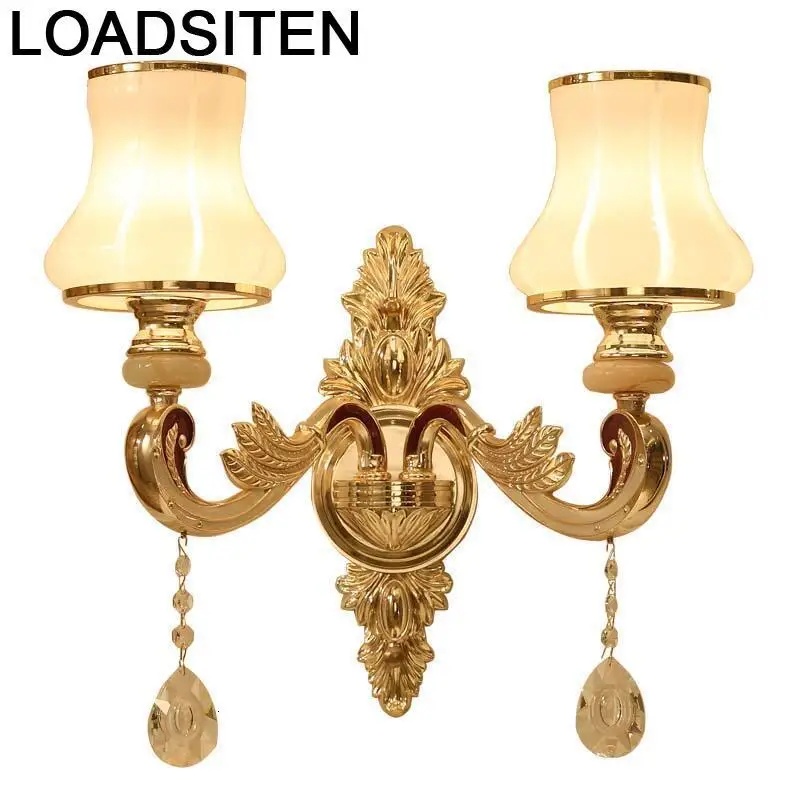 Lamp Arandela Sconce Bathroom Wandlamp Lampara De Pared Interior Crystal Applique Murale Luminaire Wall Bedroom Light | Лампы и