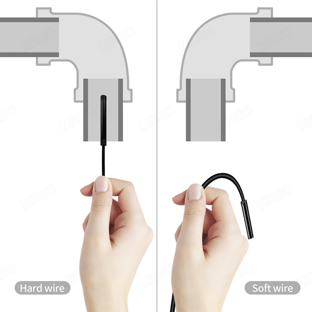Cámara endoscópica Flexible para teléfono móvil, boroscopio USB para coches, cámara endoscópica para Smartphone Android, sonda tipo C - Imagen 4
