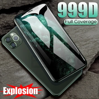 

999D Tempered Protective Glass on The For iPhone 11 Pro Max 7 X XR Screen Protector For iPhone 7 8 6 6s Plus X XS Max Glass Film