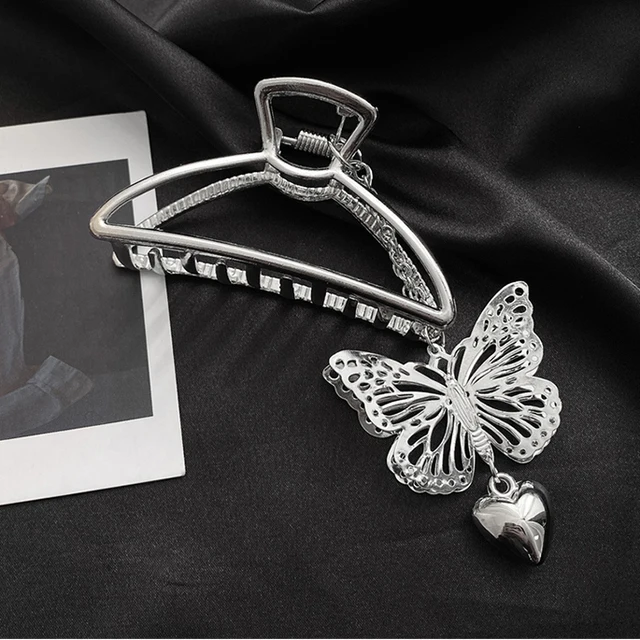 Ruoshui Woman Novelty Irregular Hairpins Punk Style Metal Silver Hair Claws Barrettes Women Hair Accessories Hair Clips Hairgrip style 18