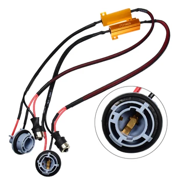 

YUNPICAR 50W 6Ohm 1156 BA15S 114 Led Load Resistors Fix Hyper Flashing Rapid Blinking Canbus Error Code Eliminator Warning