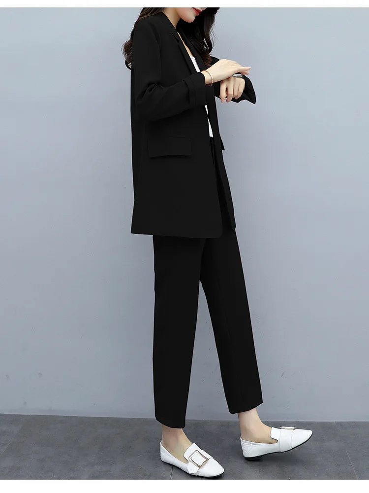 Осень новое поступление Блейзер ремень женский плюс большой размер 5XL брючный костюм профессиональная мода повседневные офисные женские комфортные брюки костюмы