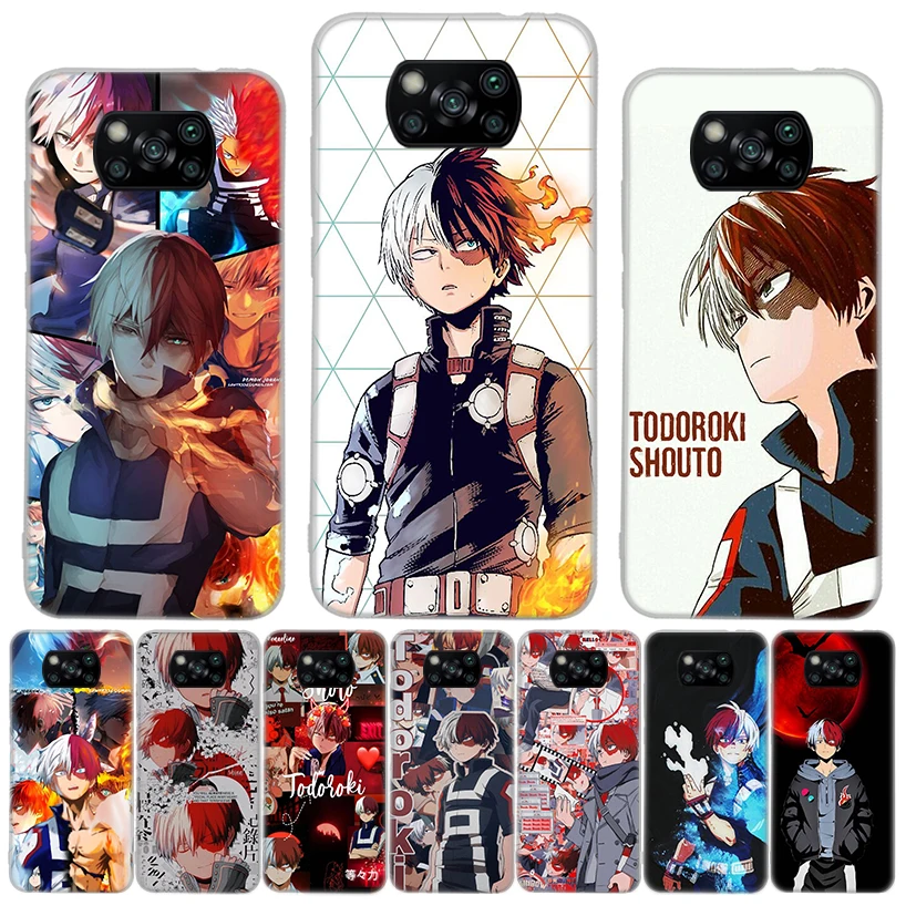 My Hero Academia Todoroki Shoto Silicon Call Phone Case For Xiaomi Poco X3 NFC F3 M3 F1 Mi 11 Lite 11T Pro Note 10 9 8 CC9 9T | Мобильные