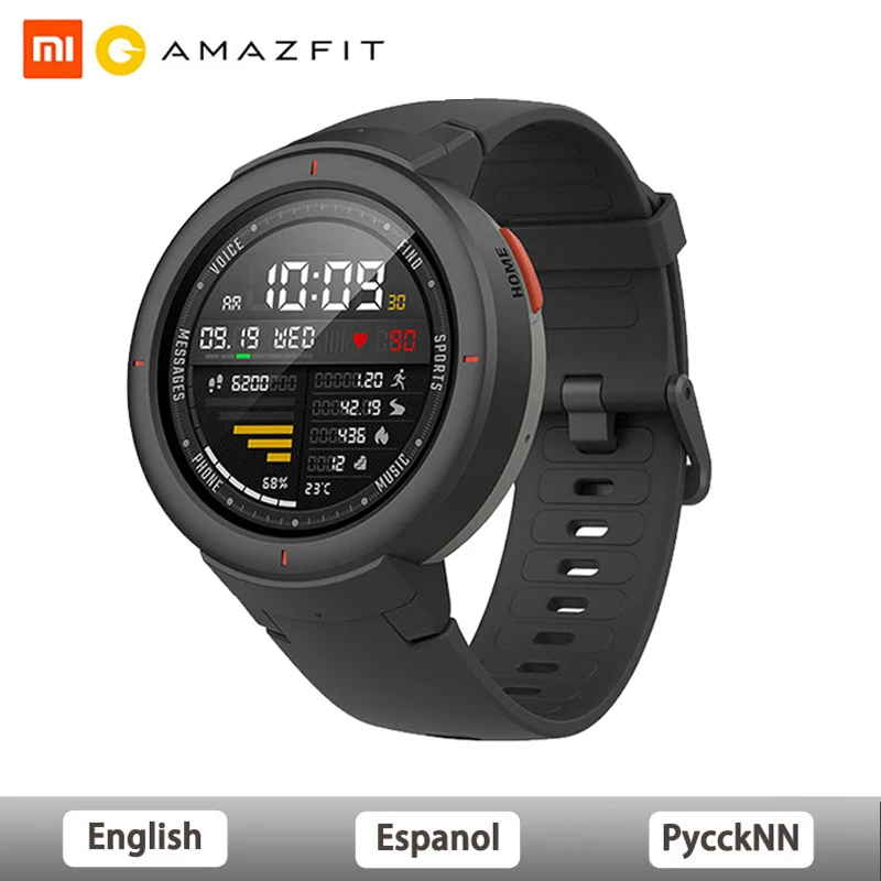  Global Version Amazfit Verge Smartwatch GPS Answer Calls Heart Rate Sleep Monitor Music Smart Watch