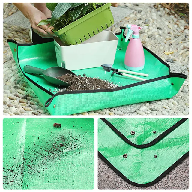 50/68/100 Cm -Es Ültetési Szőnyegek Pe Gardening Mat Green Pad Növény Erkély Super Light Újrahasznosítható Vízálló Virágkert Szőnyeg - Image 6