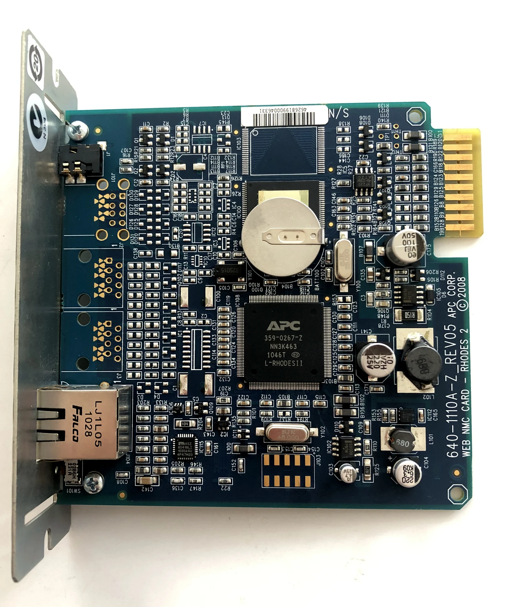 Ap9630 Az Apc Power Smart Network Control Card Ups Megfigyelő Kártya