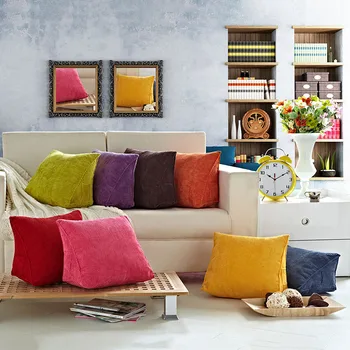 

Corduroy Triangular Backrest pillow Cushion For Sofa Cushions For Bed Rest Pillow Back Support body pillow