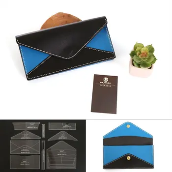 

WT702 Handbag Acrylic Template Wallet Leather Pattern Acrylic Leather Pattern Leather Templates for Bags