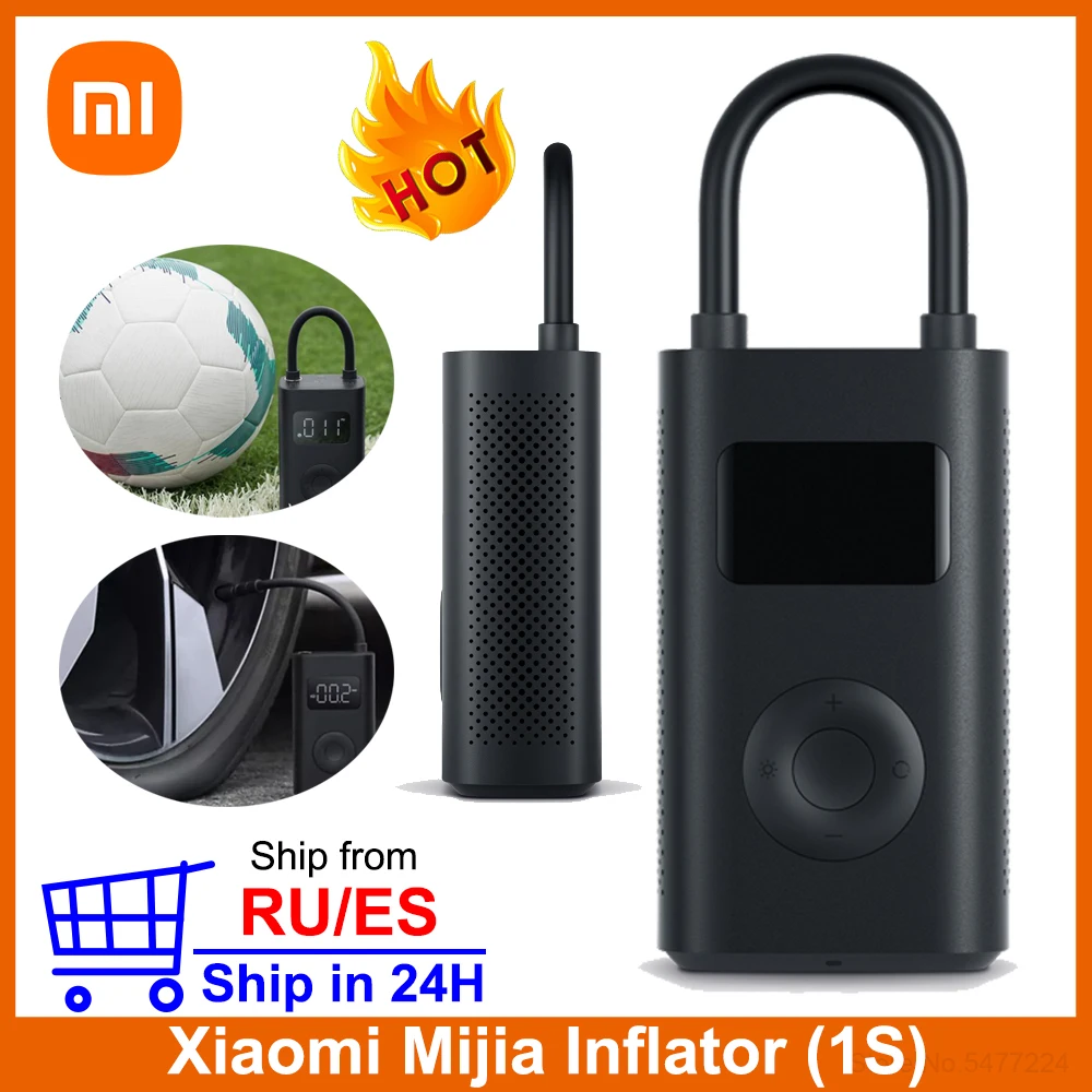 Original Xiaomi Mijia Portable Inflator 1S Smart Digital Tire Pressure