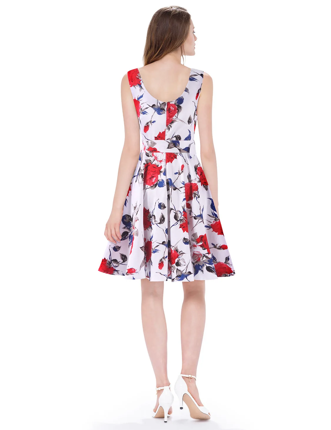 

[Sale] 2019 Summer New Style Dress Women's Printed High-waisted Slimming A- line Skirt Women's